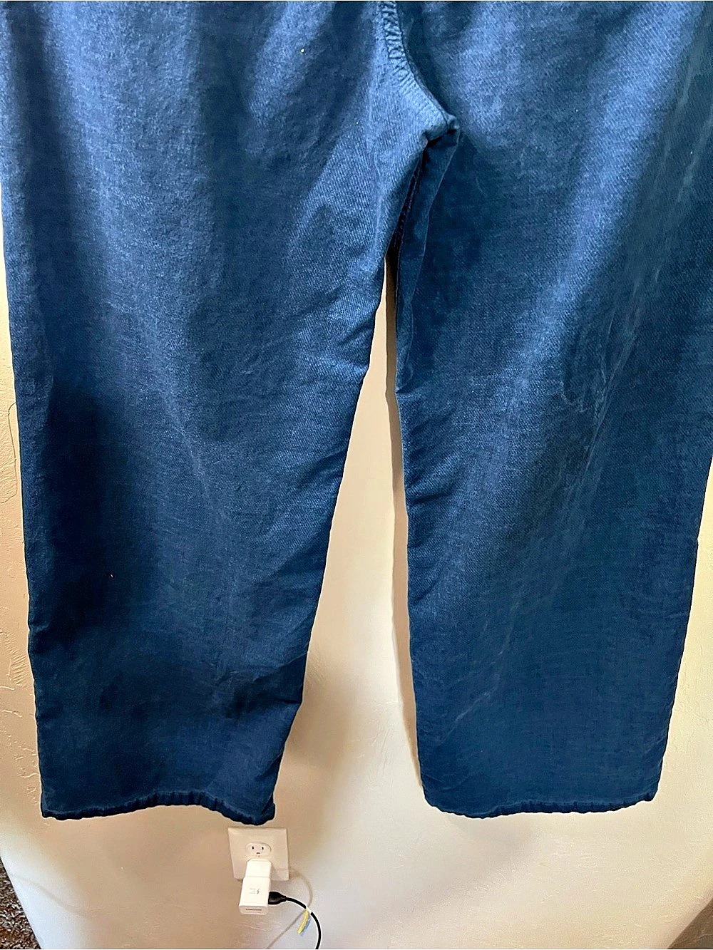 Kut From The Kloth Jean High Rise Wide Leg Elba Blue Corduroy Pants - Picture 9 of 11